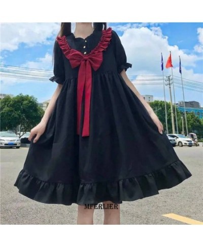 Large Size 6XL 150kg Women Lolita Dress Kawaii Elegant Vintage Dresses Summer Sweet Cute Preppy Style Sundress Fashion Robe $...