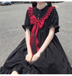 Large Size 6XL 150kg Women Lolita Dress Kawaii Elegant Vintage Dresses Summer Sweet Cute Preppy Style Sundress Fashion Robe $...