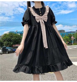 Large Size 6XL 150kg Women Lolita Dress Kawaii Elegant Vintage Dresses Summer Sweet Cute Preppy Style Sundress Fashion Robe $...