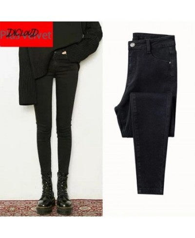 Winter Warm Jeans Woman High Waist Casual Velvet Ladies Trousers Female Pantalon Denim jeans for Women Pants $44.41 - Jeans