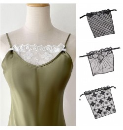 Women Sexy Full Lace Camisole Clip-On Cleavage Cover Sheer Mock Bra Insert Overlay Modesty Panel Vest Tube Top T8NB $15.45 - ...