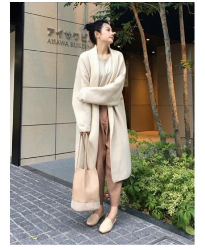 Autumn Winter New Fashion Women's Sweater Loose Cardigan Medium Long Sweater Jacket Women Cardigan Oversized Cardigan Sweater...