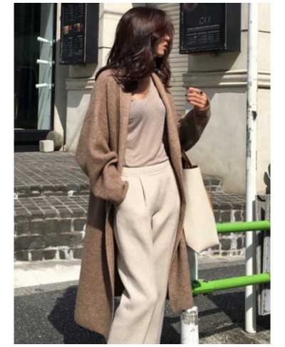 Autumn Winter New Fashion Women's Sweater Loose Cardigan Medium Long Sweater Jacket Women Cardigan Oversized Cardigan Sweater...