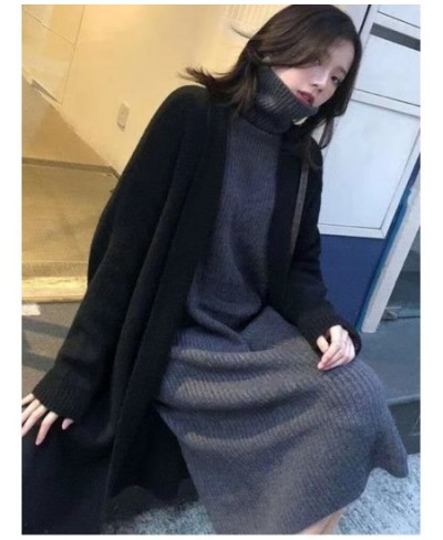 Autumn Winter New Fashion Women's Sweater Loose Cardigan Medium Long Sweater Jacket Women Cardigan Oversized Cardigan Sweater...