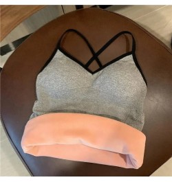 Thermal Underwear Velvet Vest Winter Women’s Simple Solid with Chest Pad Camisole Slim Warm Sling Vest Female термобелье $18....