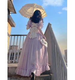 purple sweet Female Puff Sleeve Gothic Retro Party Dress Princess Ruffle Vestido Summer Woman 2023 Black Mesh Eleagnt prom $4...