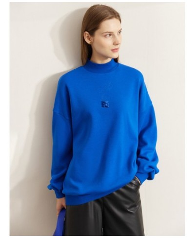 Minimalism Sweatshirts for Women 2022 Winter Fashion Letter Embroidery Niche Design Sweatshirt Pullover Tops 72270090 $99.37 ...