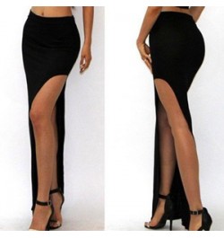 New Fashion Charming Sexy Women Lady Long Skirts Open Side Split Skirt Long High Waist High Slit Maxi Skirt Black $22.52 - Sk...