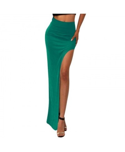 New Fashion Charming Sexy Women Lady Long Skirts Open Side Split Skirt Long High Waist High Slit Maxi Skirt Black $22.52 - Sk...