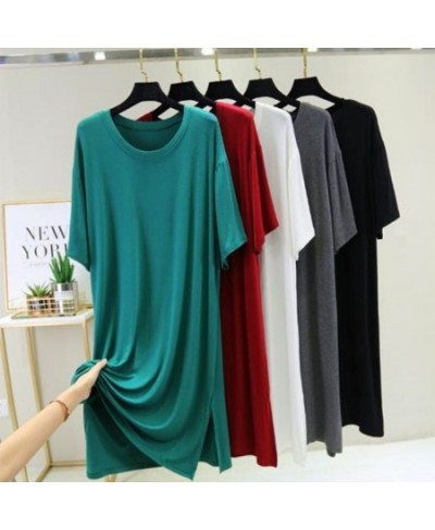 Sleepwear women night dress new modal cotton nightgowns loose large size nightshirt female gown sleep dresses nuisette femme ...