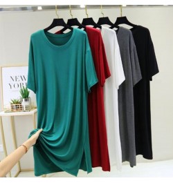 Sleepwear women night dress new modal cotton nightgowns loose large size nightshirt female gown sleep dresses nuisette femme ...