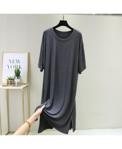 Sleepwear women night dress new modal cotton nightgowns loose large size nightshirt female gown sleep dresses nuisette femme ...