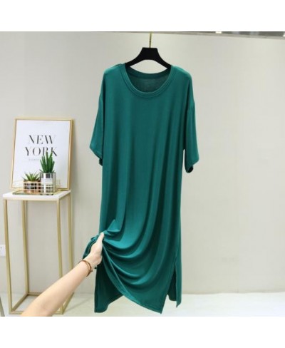 Sleepwear women night dress new modal cotton nightgowns loose large size nightshirt female gown sleep dresses nuisette femme ...