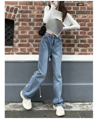 Pure Color Denim Flare Pants Elegant Vintage Casual Wide Leg Jeans Korean Style High Waist Slim Y2k Trousers Woman Summer 202...