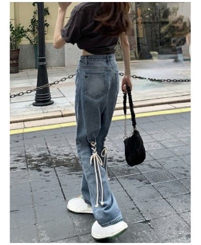 Pure Color Denim Flare Pants Elegant Vintage Casual Wide Leg Jeans Korean Style High Waist Slim Y2k Trousers Woman Summer 202...