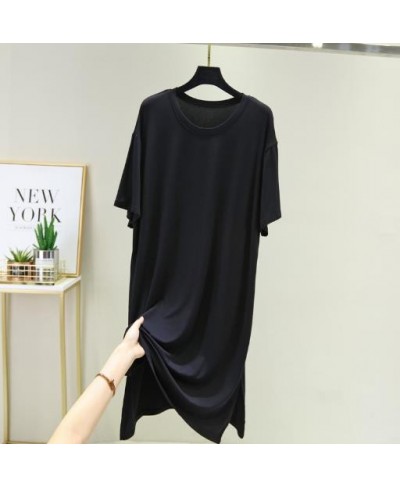 Sleepwear women night dress new modal cotton nightgowns loose large size nightshirt female gown sleep dresses nuisette femme ...