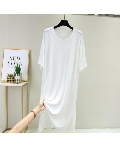 Sleepwear women night dress new modal cotton nightgowns loose large size nightshirt female gown sleep dresses nuisette femme ...