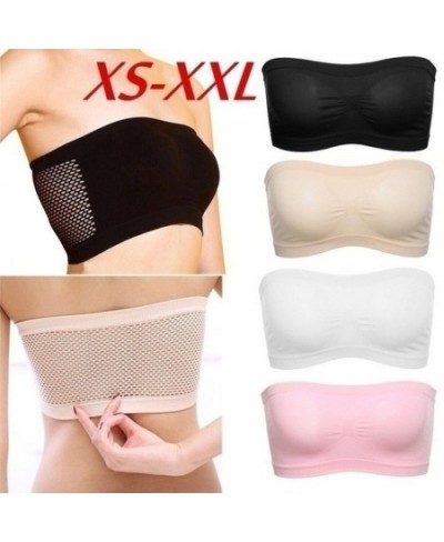 Chest Wraps Tube Tops Plus Size Women Fashion Seamless Strapless Soft Anti Expose High Elastic Mesh Wrapped Invisible Straple...