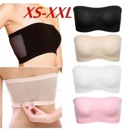 Chest Wraps Tube Tops Plus Size Women Fashion Seamless Strapless Soft Anti Expose High Elastic Mesh Wrapped Invisible Straple...