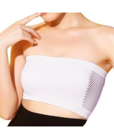 Chest Wraps Tube Tops Plus Size Women Fashion Seamless Strapless Soft Anti Expose High Elastic Mesh Wrapped Invisible Straple...