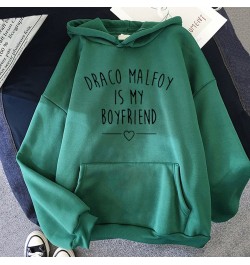 Draco Malfoy Is My Boyfriend Letter Print Hoodie Women Green Casual Sudaderas Hoodies New Fashion Harajuku Sweatshirts Hooded...
