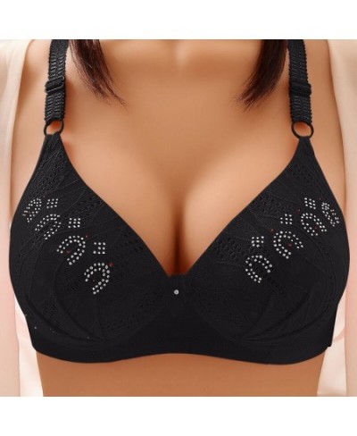 Sexy Thin Adjustable Breathable Bras Women Lace Push Up Bra Lingerie Comfort Wire Free Intimates Brassiere Plus Size Lace $12...