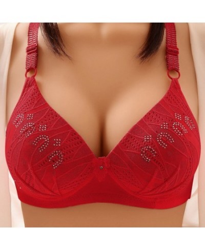 Sexy Thin Adjustable Breathable Bras Women Lace Push Up Bra Lingerie Comfort Wire Free Intimates Brassiere Plus Size Lace $12...