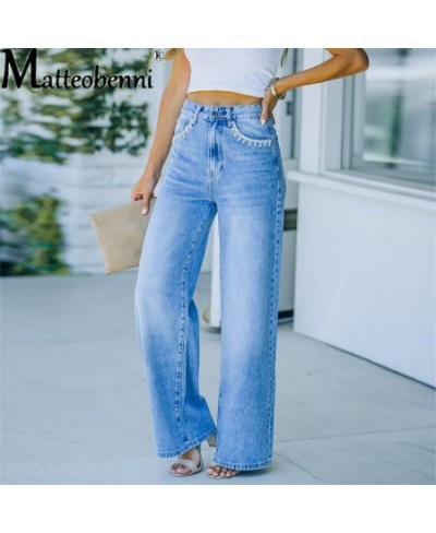 Wide Leg Pant Women Jeans Autumn Winter High Waist Slouchy Blue Straight Leg Denim Trouser Fall 2023 Casual High Street Cloth...