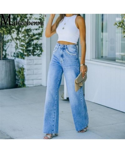 Wide Leg Pant Women Jeans Autumn Winter High Waist Slouchy Blue Straight Leg Denim Trouser Fall 2023 Casual High Street Cloth...