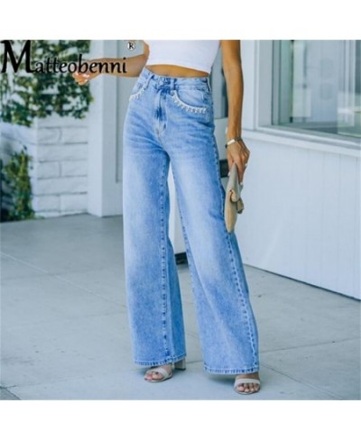 Wide Leg Pant Women Jeans Autumn Winter High Waist Slouchy Blue Straight Leg Denim Trouser Fall 2023 Casual High Street Cloth...