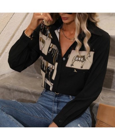 Autumn 2022 New Women's Shirt White Print Collar Shirt Slim Fit Top Casual T-shirt Versatile Basic Elegant Office Blusas $37....