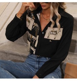 Autumn 2022 New Women's Shirt White Print Collar Shirt Slim Fit Top Casual T-shirt Versatile Basic Elegant Office Blusas $37....