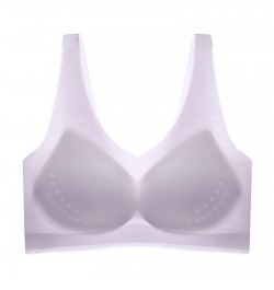 Women's Back Beauty Sports Thin Chest Show Small Ultra Thin Wireless Bra Womens Bra Push up $39.72 - Underwear