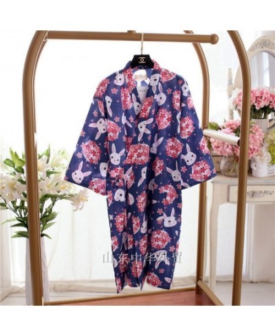 Japanese-style kimono pajamas summer new 100% cotton gauze pajamas nightgown ladies SPA yukata homewear long pajamas women $3...