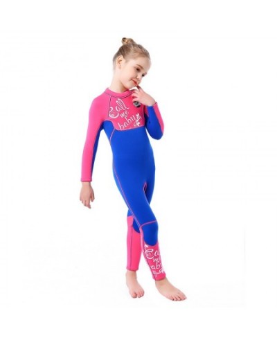 1set 3mm Neoprene One Piece kid Wetsuit UV Protection Thermal Swimsuit Diving Suit for Water Aerobics Diving Surfing Kayakin ...