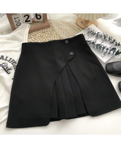 Skirts Women Asymmetrical Daily Casual Students Simple Solid Faldas All-match Designer Korean Style Elegant Fashion Harajuku ...