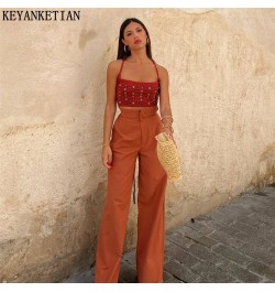 Women's Color Hot Diamond Knit Sling Corset Mujer Summer New Resort Style One Word Neck Tight Short Sweater Vest $25.06 - Top...