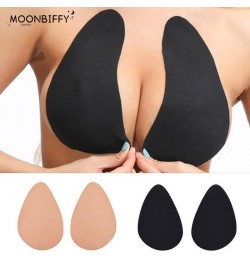 1 Pair Women Large Size Adhesive Bra Water Drop Shaped Invisible Breast Pads Silicone Lifting Nipple Cover Push Up Chest $10....