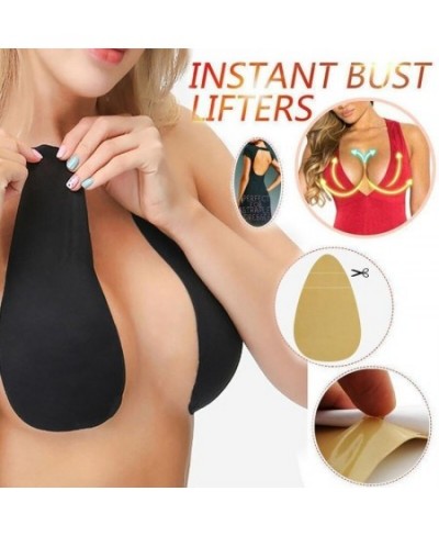 1 Pair Women Large Size Adhesive Bra Water Drop Shaped Invisible Breast Pads Silicone Lifting Nipple Cover Push Up Chest $10....