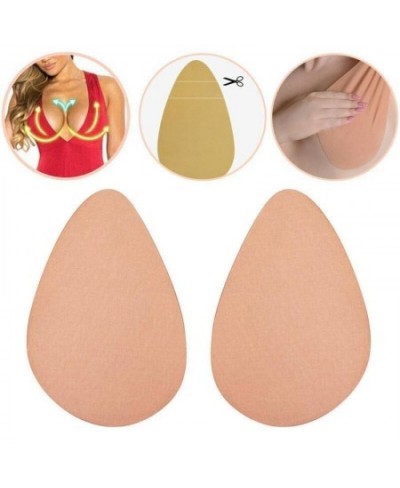 1 Pair Women Large Size Adhesive Bra Water Drop Shaped Invisible Breast Pads Silicone Lifting Nipple Cover Push Up Chest $10....