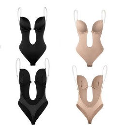 Seamless One-Piece Underwear Women Invisible Push Up Ladies Bra Open Back Black Dress Corset Slimming Corset Shaper $31.20 - ...