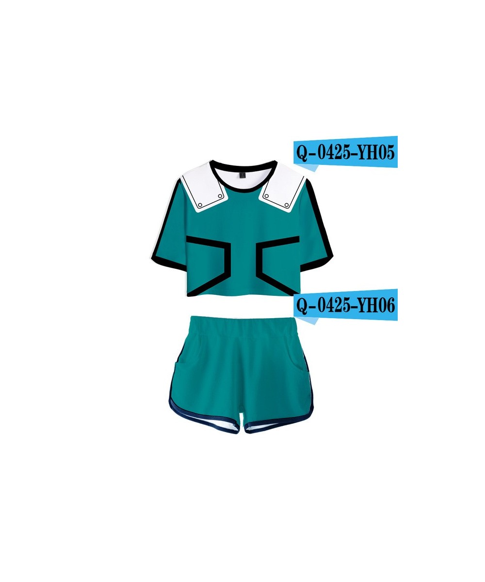 Anime My Hero Academy Cosplay Costume OCHACO URARAKA Todoroki Shoto Bakugou Katsuki Girls Sexy club outfits Two Piece Set Wom...