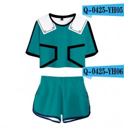 Anime My Hero Academy Cosplay Costume OCHACO URARAKA Todoroki Shoto Bakugou Katsuki Girls Sexy club outfits Two Piece Set Wom...