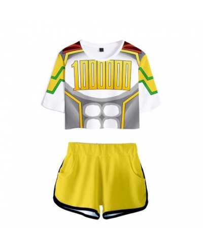 Anime My Hero Academy Cosplay Costume OCHACO URARAKA Todoroki Shoto Bakugou Katsuki Girls Sexy club outfits Two Piece Set Wom...