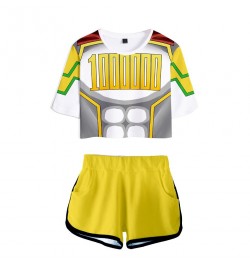 Anime My Hero Academy Cosplay Costume OCHACO URARAKA Todoroki Shoto Bakugou Katsuki Girls Sexy club outfits Two Piece Set Wom...