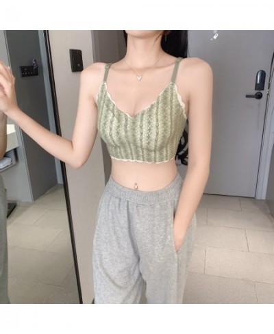 Women's Sexy Bras European & American Fashion Vest Top + 2023 New Summer Simple Camisole for Women $21.06 - Underwear