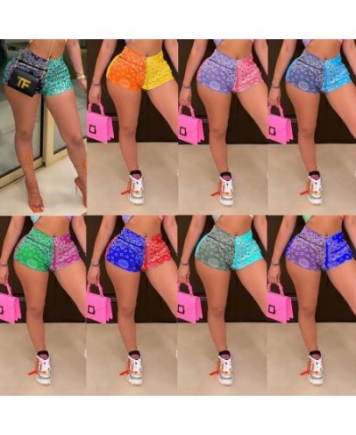 Fashion Stretch High Waisted Biker Shorts Summer 2023 Women Clothing Sexy Trendy Bandana Print Fitness Sweat Shorts $24.80 - ...