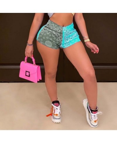 Fashion Stretch High Waisted Biker Shorts Summer 2023 Women Clothing Sexy Trendy Bandana Print Fitness Sweat Shorts $24.80 - ...