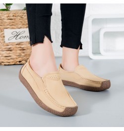 2023 Spring Summer Women Shoes Flats Loafers Platform Sneakers Luxury Suede Leather Women Casual Shoes Slip On Flats Moccasin...