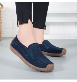 2023 Spring Summer Women Shoes Flats Loafers Platform Sneakers Luxury Suede Leather Women Casual Shoes Slip On Flats Moccasin...